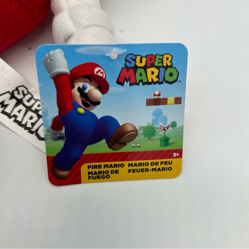 Super Mario 9-Inch Plush Doll Stuffed Set, Mario, Fire Mario, Yoshi - Picture 8 of 11